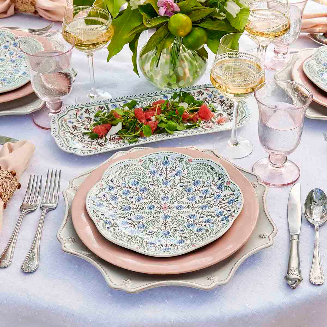 Villa Seville Scalloped Dessert/Salad Plate - Chambray