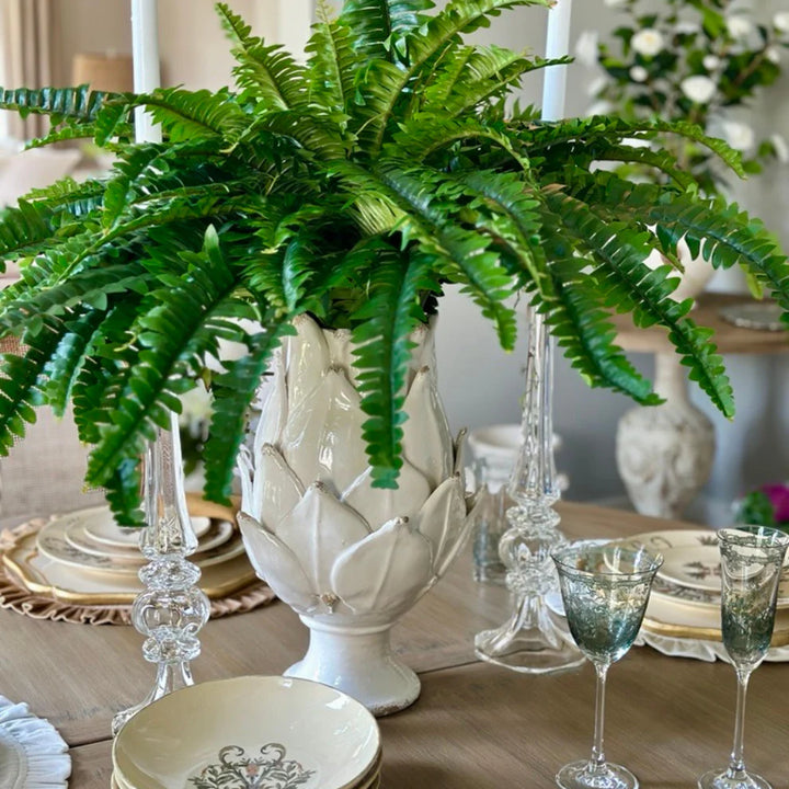 Scavo Harvest Vase - White