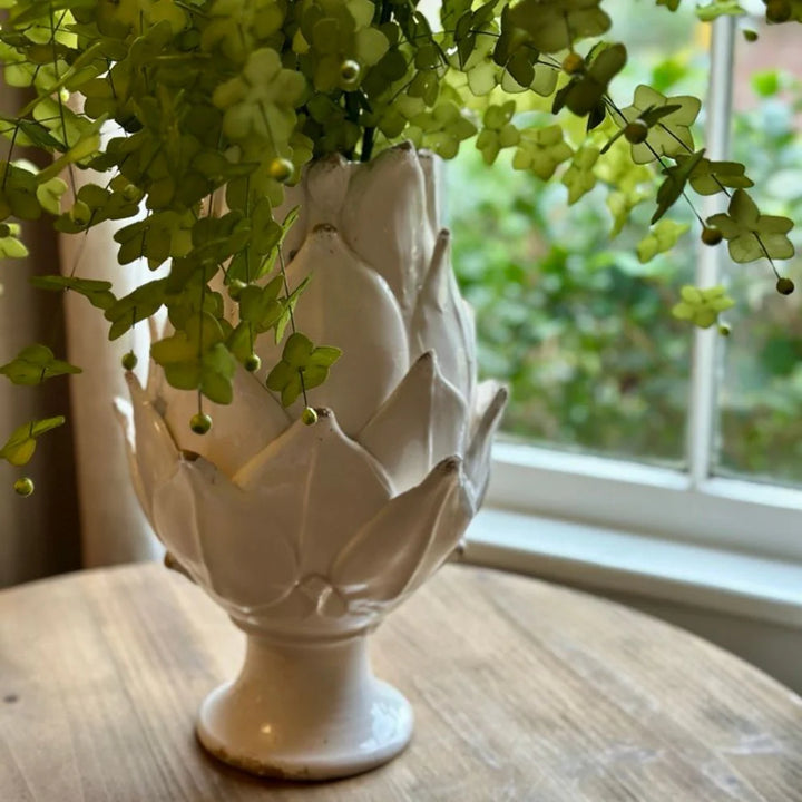 Scavo Harvest Vase - White