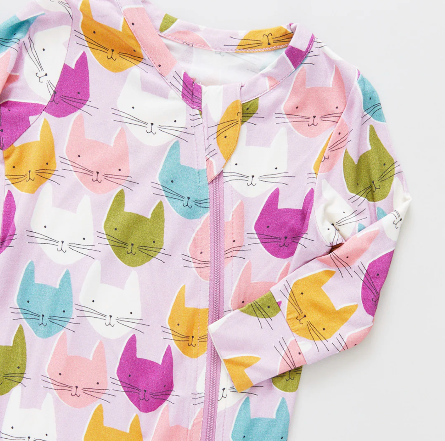 Baby Bamboo Romper - Multi Cats