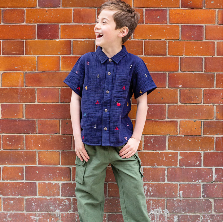 Boys Pull On Pant - Four Leaf Clovers