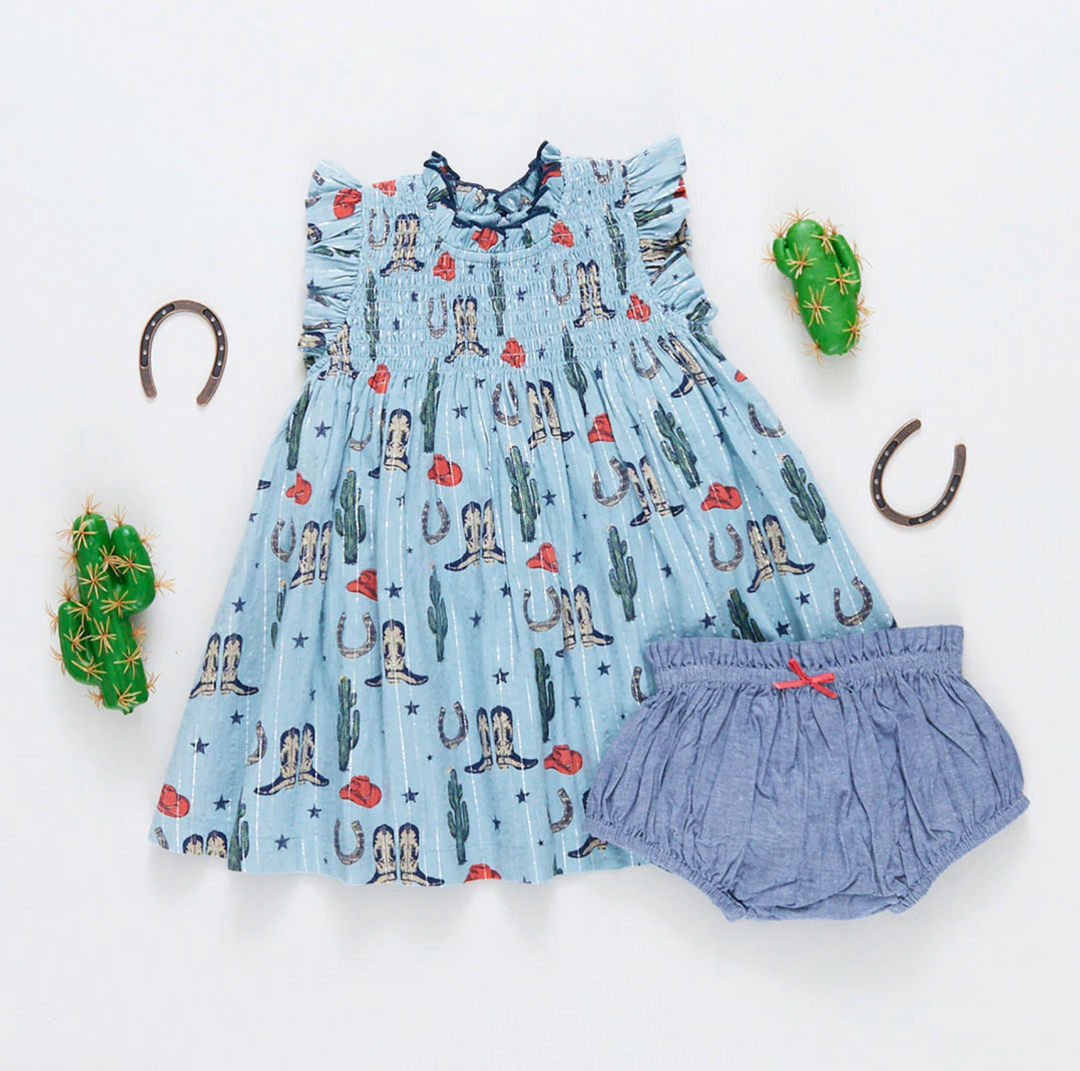 Baby Girls Stevie Dress Set - Tiny Rodeo
