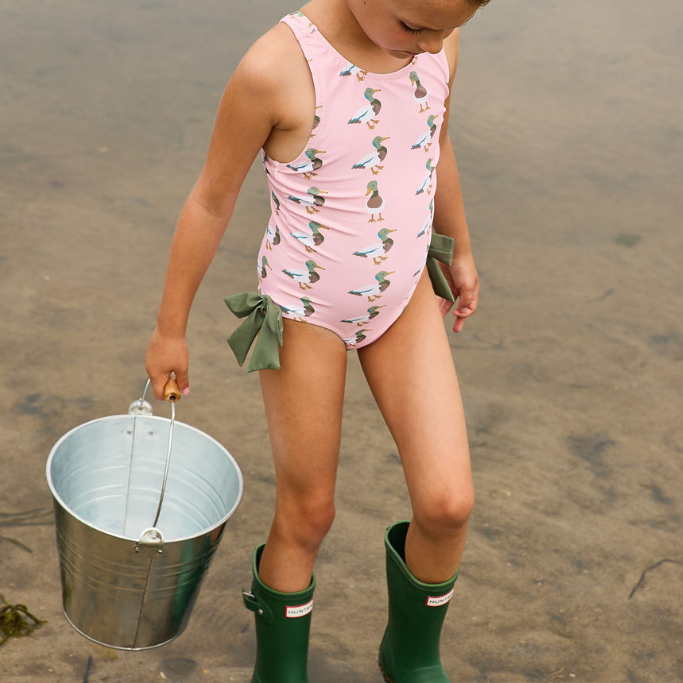 Girls Sutton Suit - Pink Mallard Friends