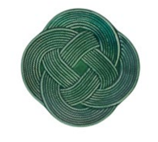 Le Panier Mystic Knot Dessert/Salad Plate - Basil