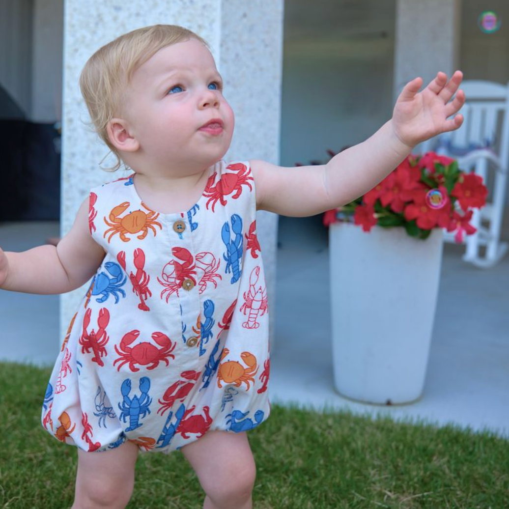 Baby Boys Riley Jumper - Lobsters and Crabs