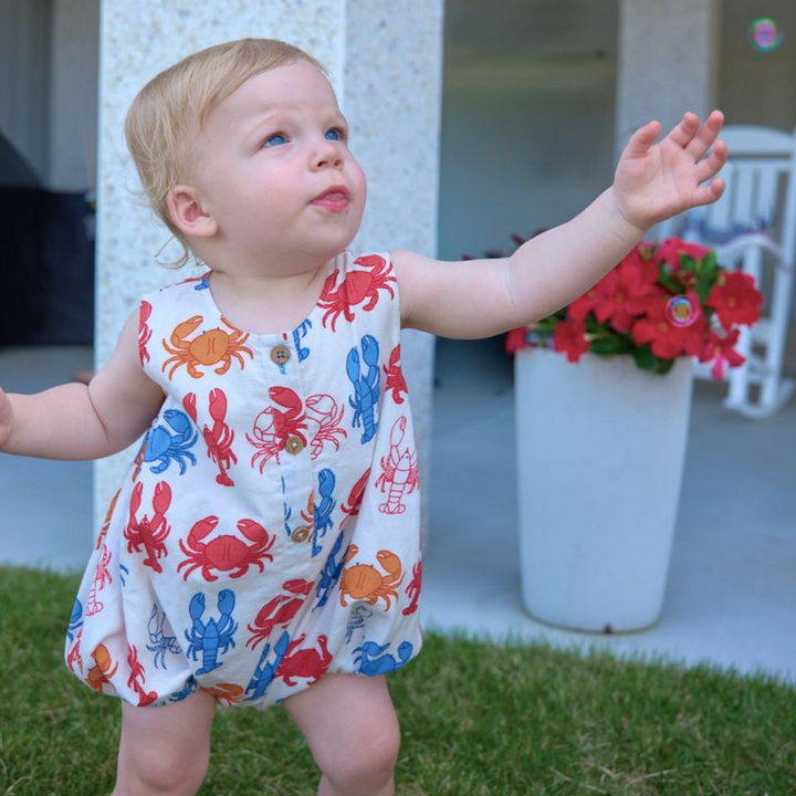Baby Boys Riley Jumper - Lobsters and Crabs