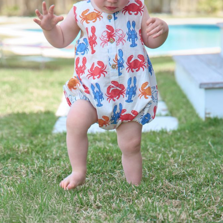 Baby Boys Riley Jumper - Lobsters and Crabs