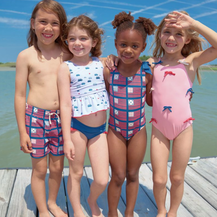 Girls Palmer Tankini - Small Crabs