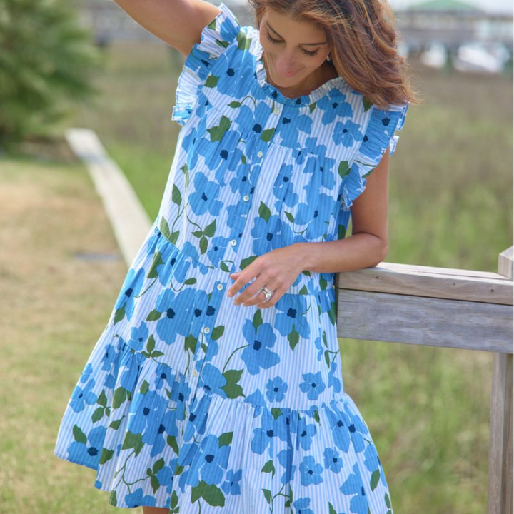 Womens Kalani Dress - Hibiscus Floral