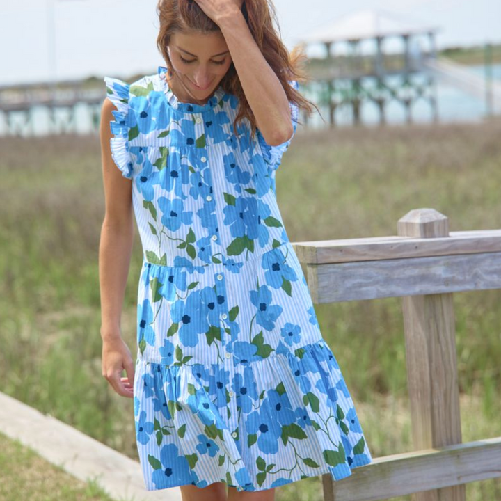 Womens Kalani Dress - Hibiscus Floral