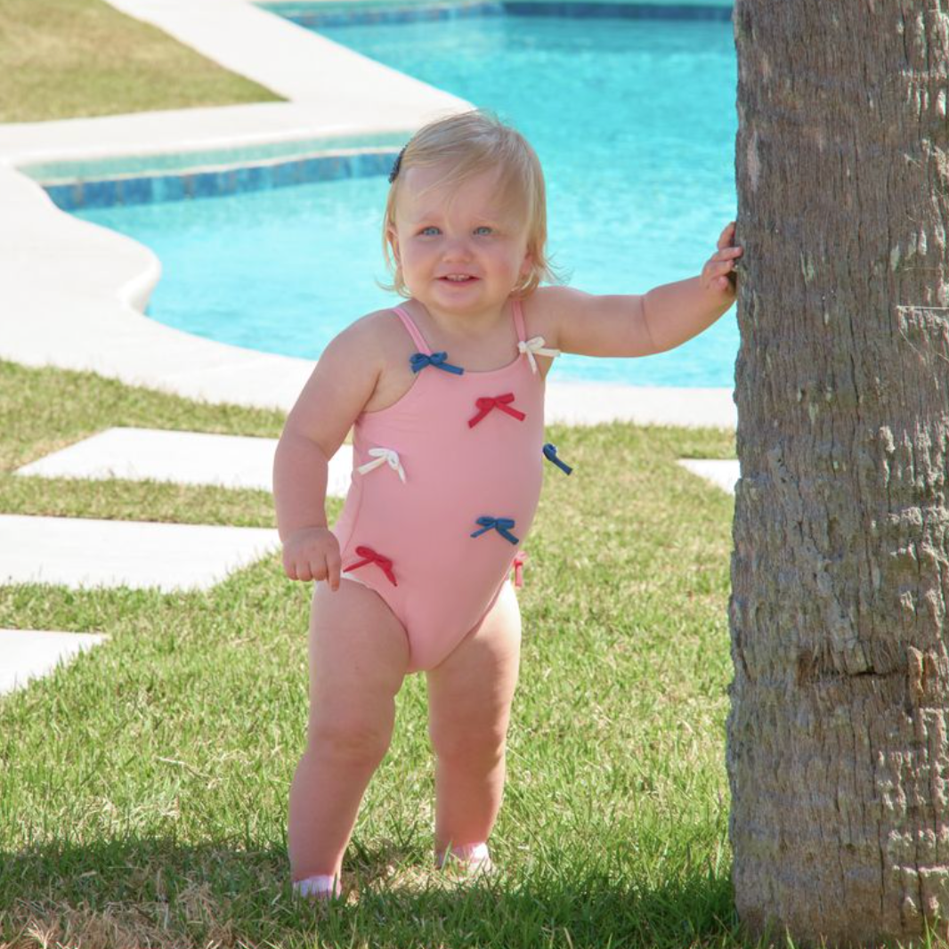 Baby Girls Lottie Suit - Pink Bows