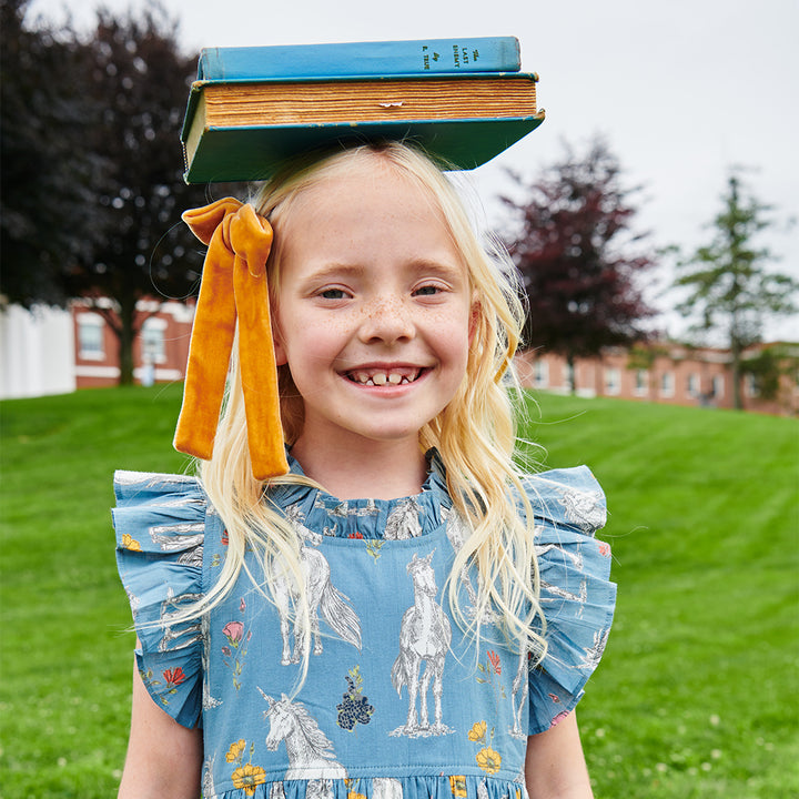 Girls Jennifer Dress - Unicorn Field