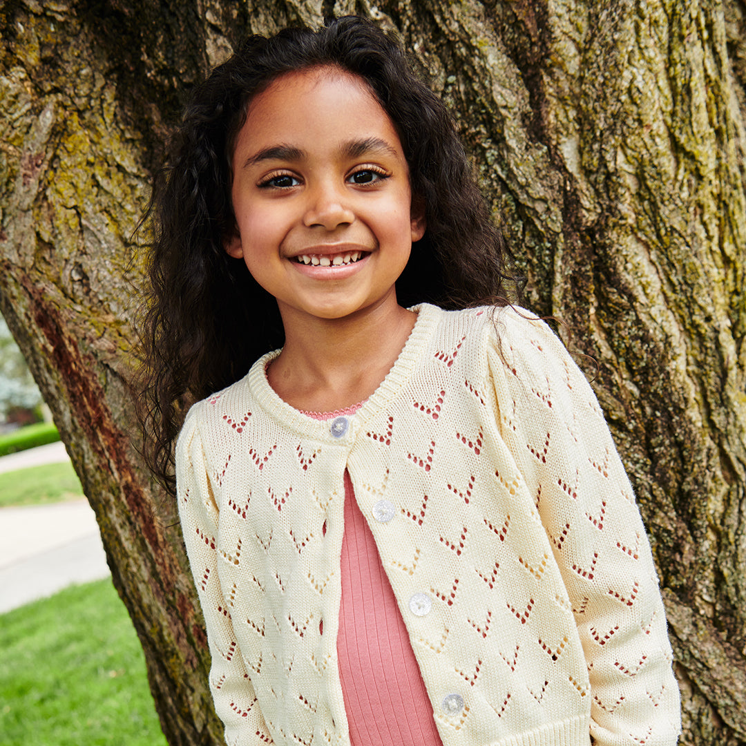 Girls Connie Sweater - Ivory