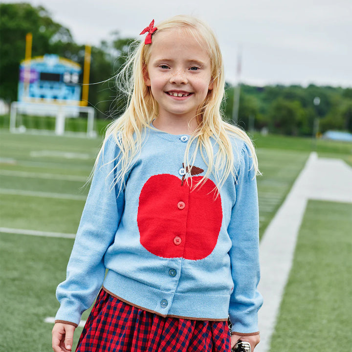 Girls Constance Sweater - Light Blue Apple