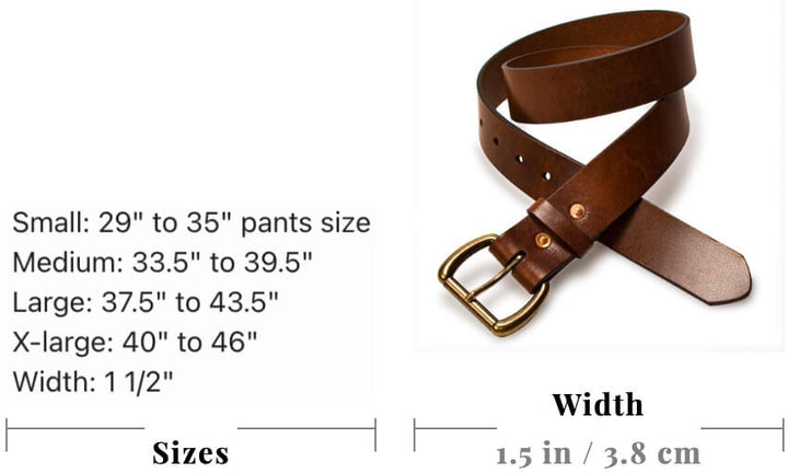 Heritage Leather Men's Belt