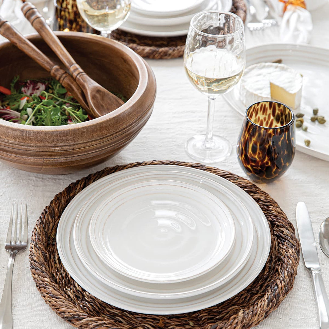 Bilbao 17" Platter - Whitewash