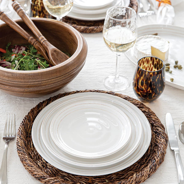 Bilbao 17" Platter - Whitewash