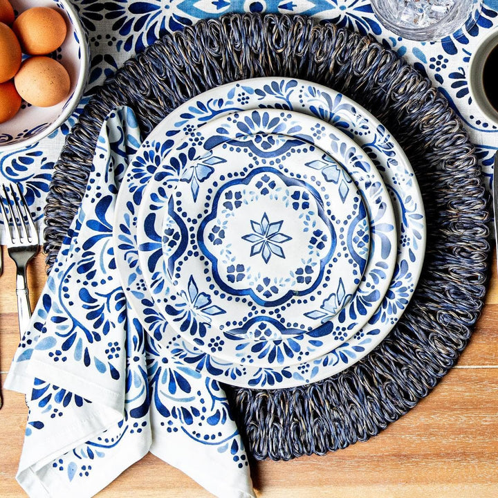 Straw Loop Placemat -  Delft Blue