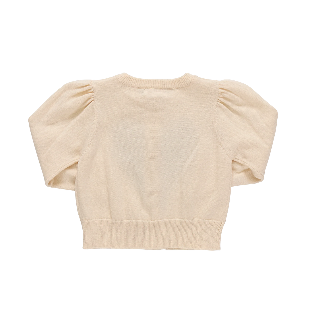 Baby Girls Constance Sweater - Scalloped Heart