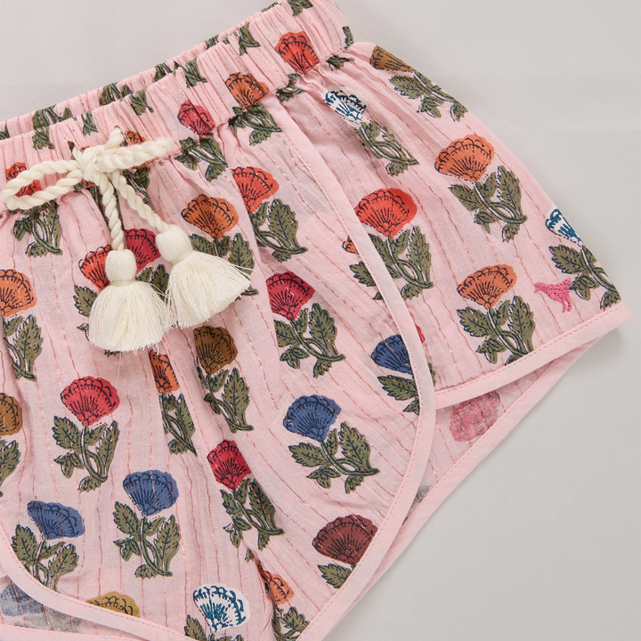 Girls Millie Short - Multi Flower Drop