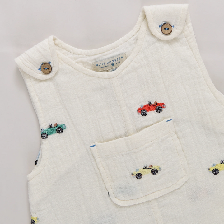 Baby Boys Noah Jumper - Vintage Car Embroidery
