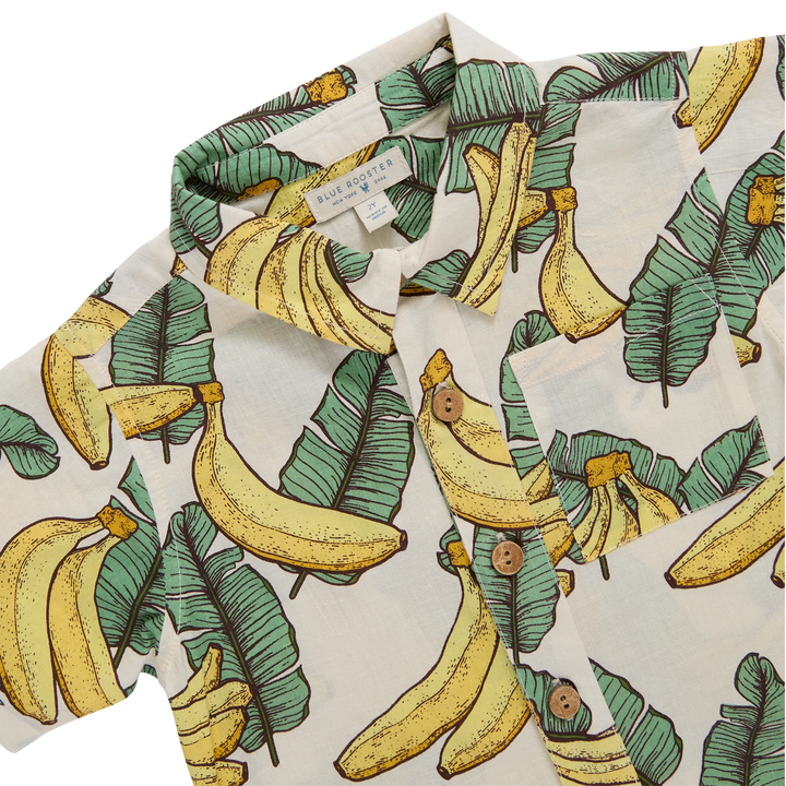Boys Jack Shirt - Banana Leaves