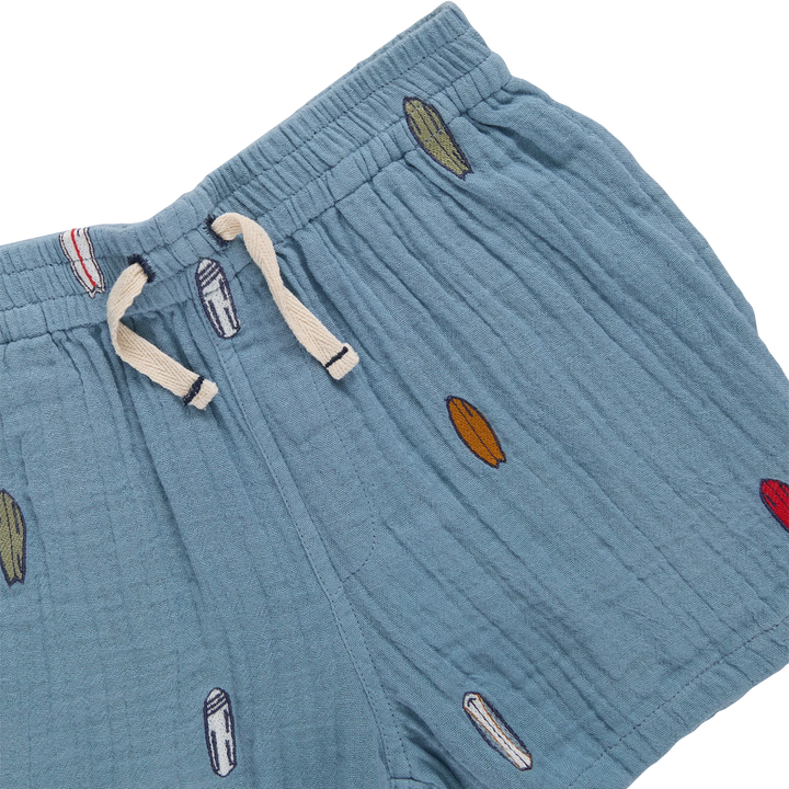 Boys Calvin Shorts - Surfboard Embroidery