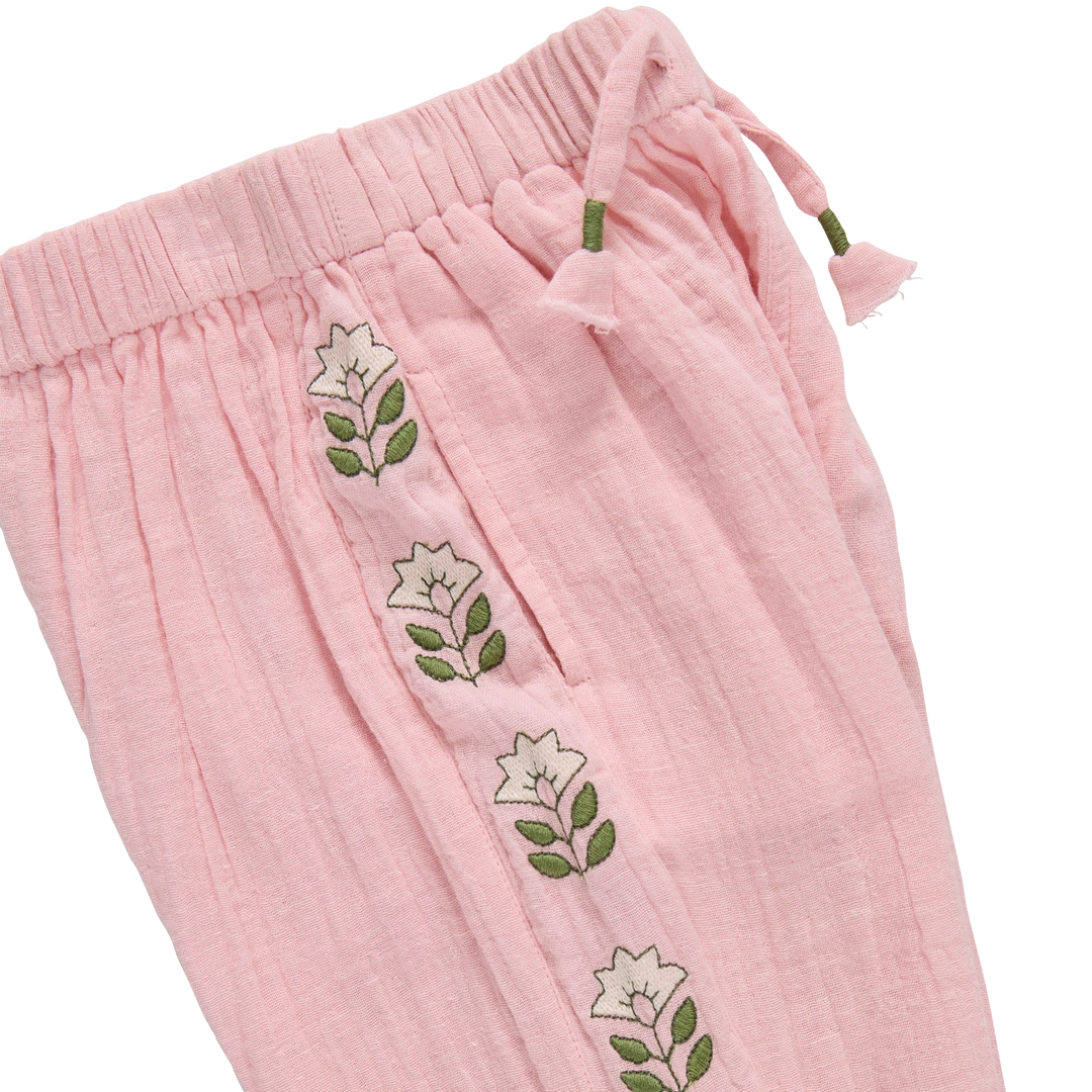 Girls Kiran Pant - Carol Blush
