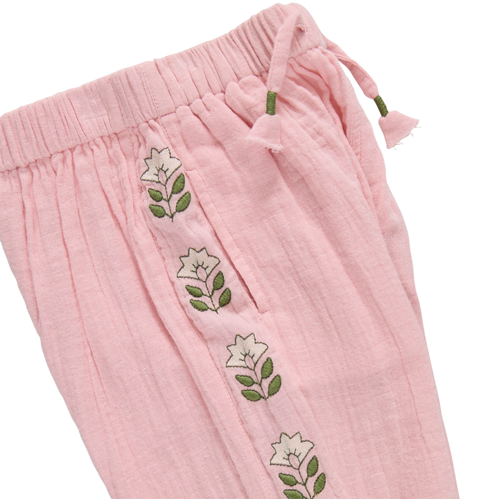 Girls Kiran Pant - Carol Blush