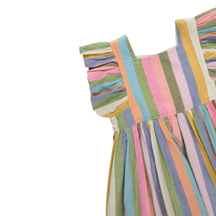 Girls Elsie Dress - Parade Stripe