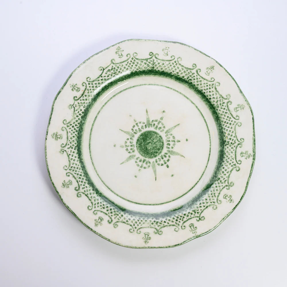 Burano Green Dinner Plate