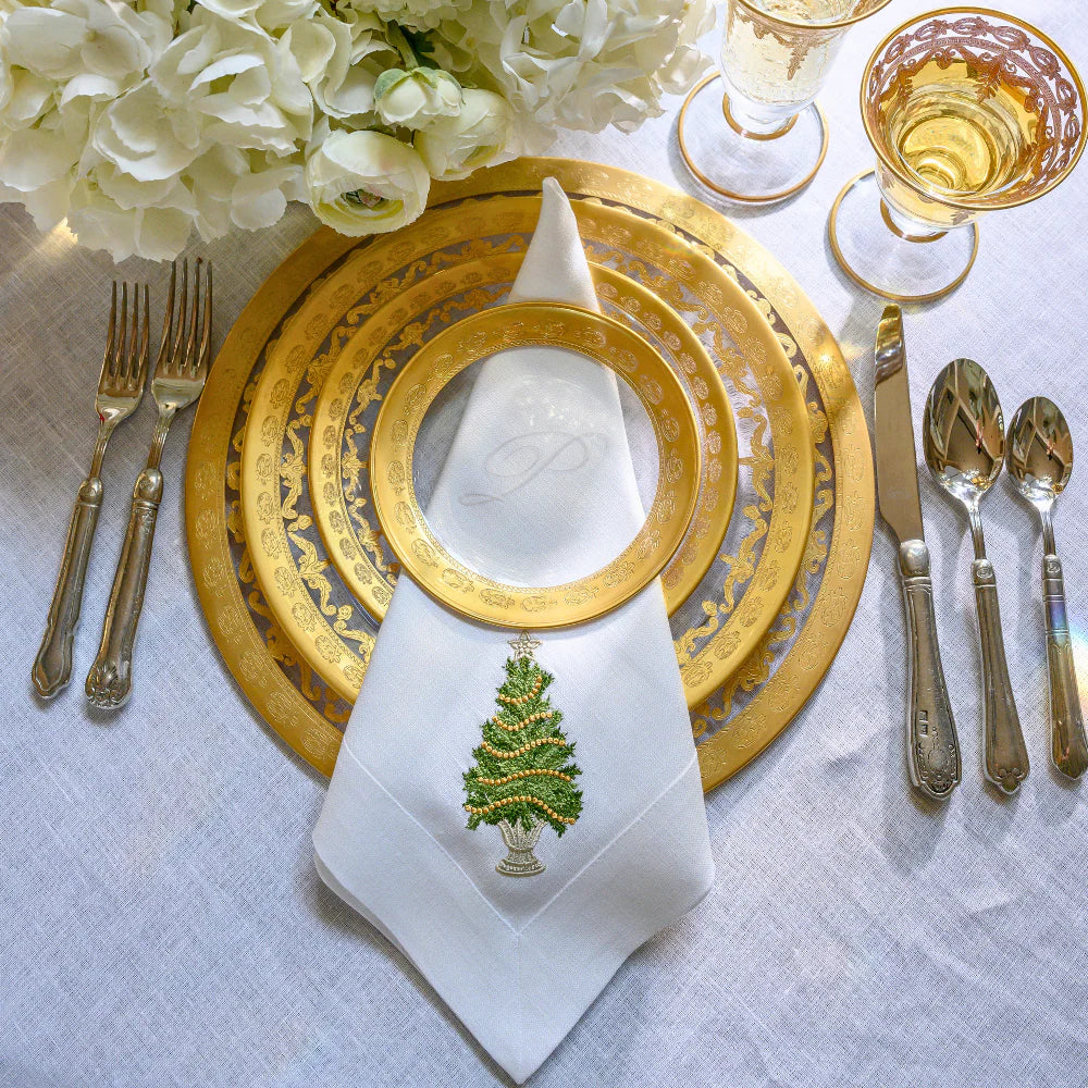 Vetro Gold Monogram Bread/Canapé Plate