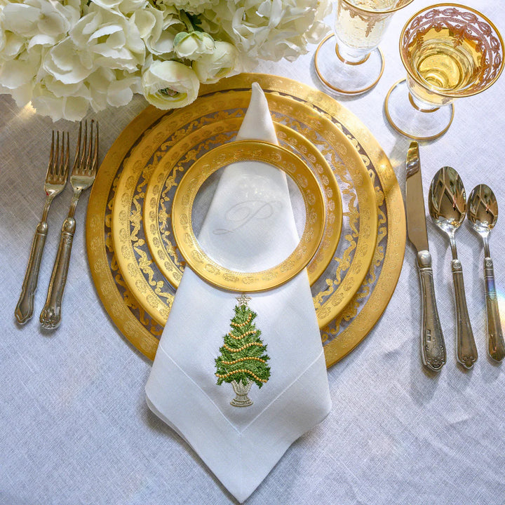 Vetro Gold Monogram Bread/Canapé Plate