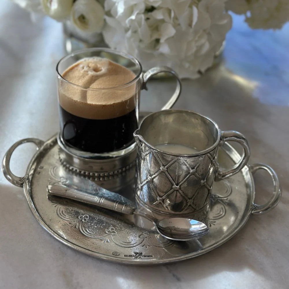 Pewter Lattice Pitcher