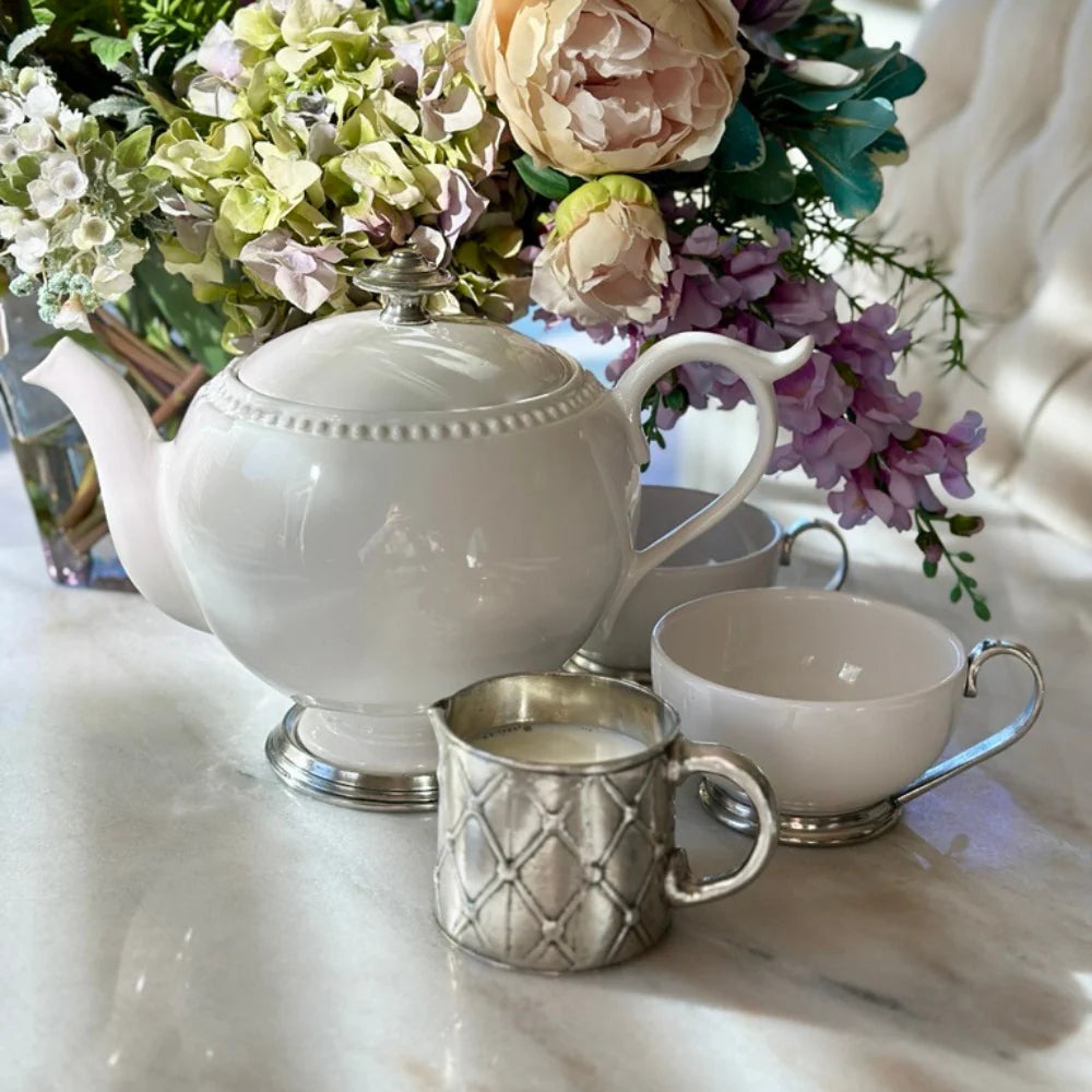 Pewter Lattice Pitcher