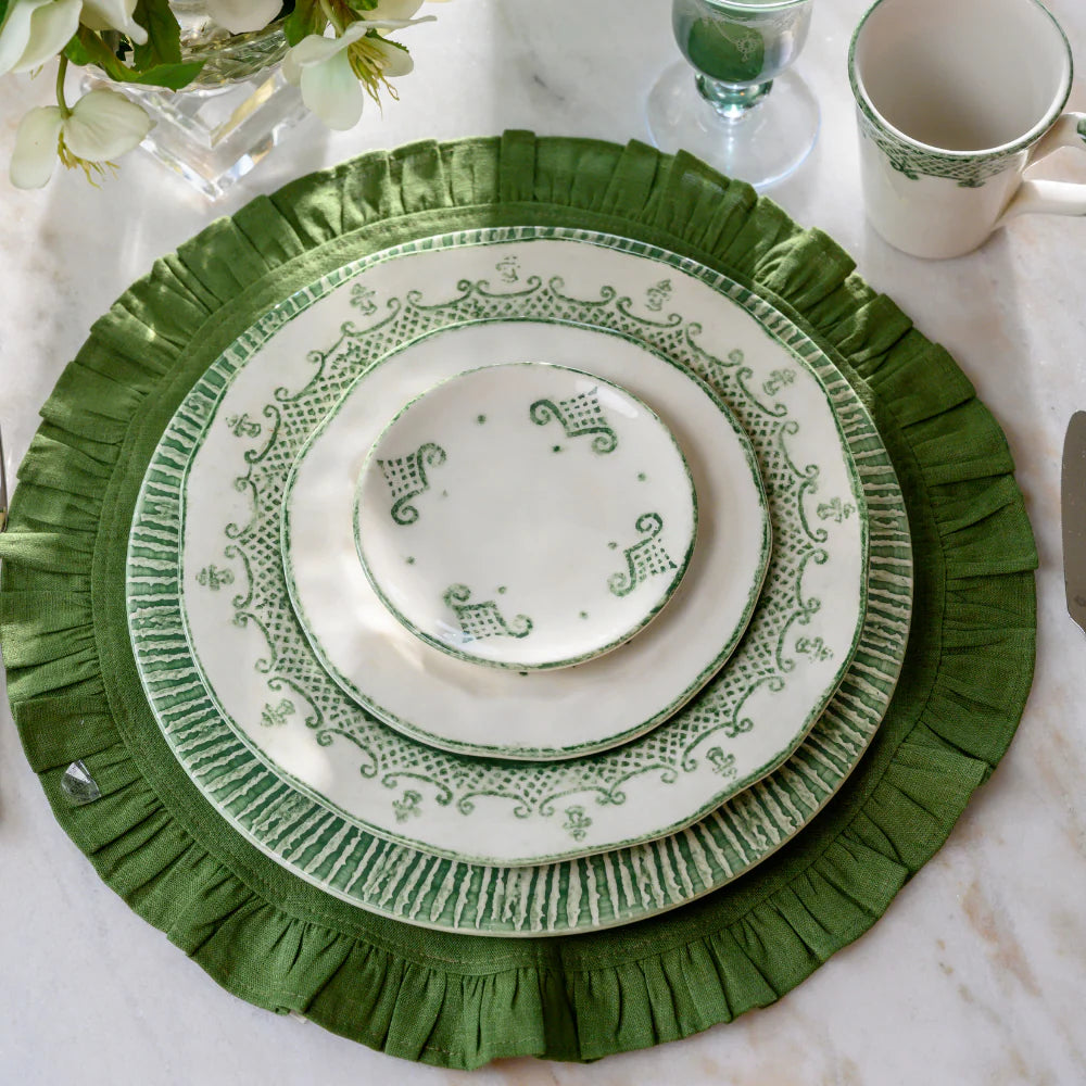 Burano Green Bread / Canapé Plate