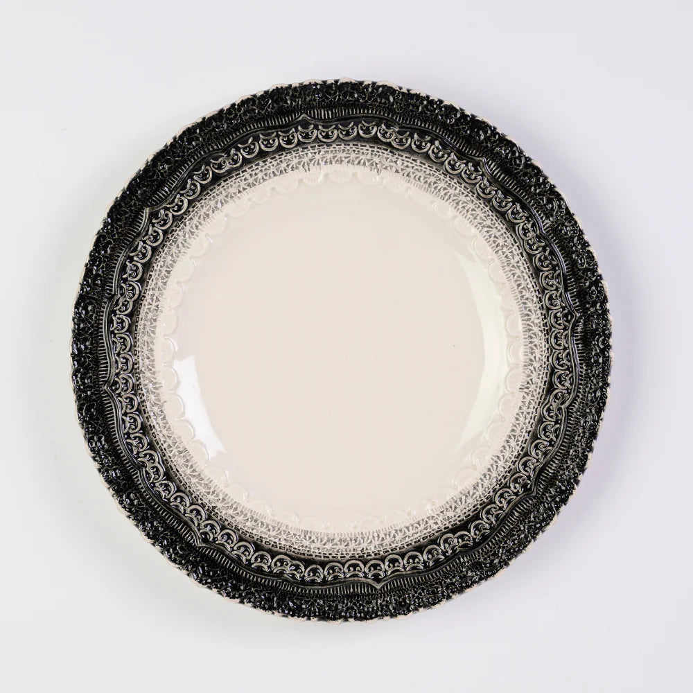 Finezza Grey Salad & Dessert Plate
