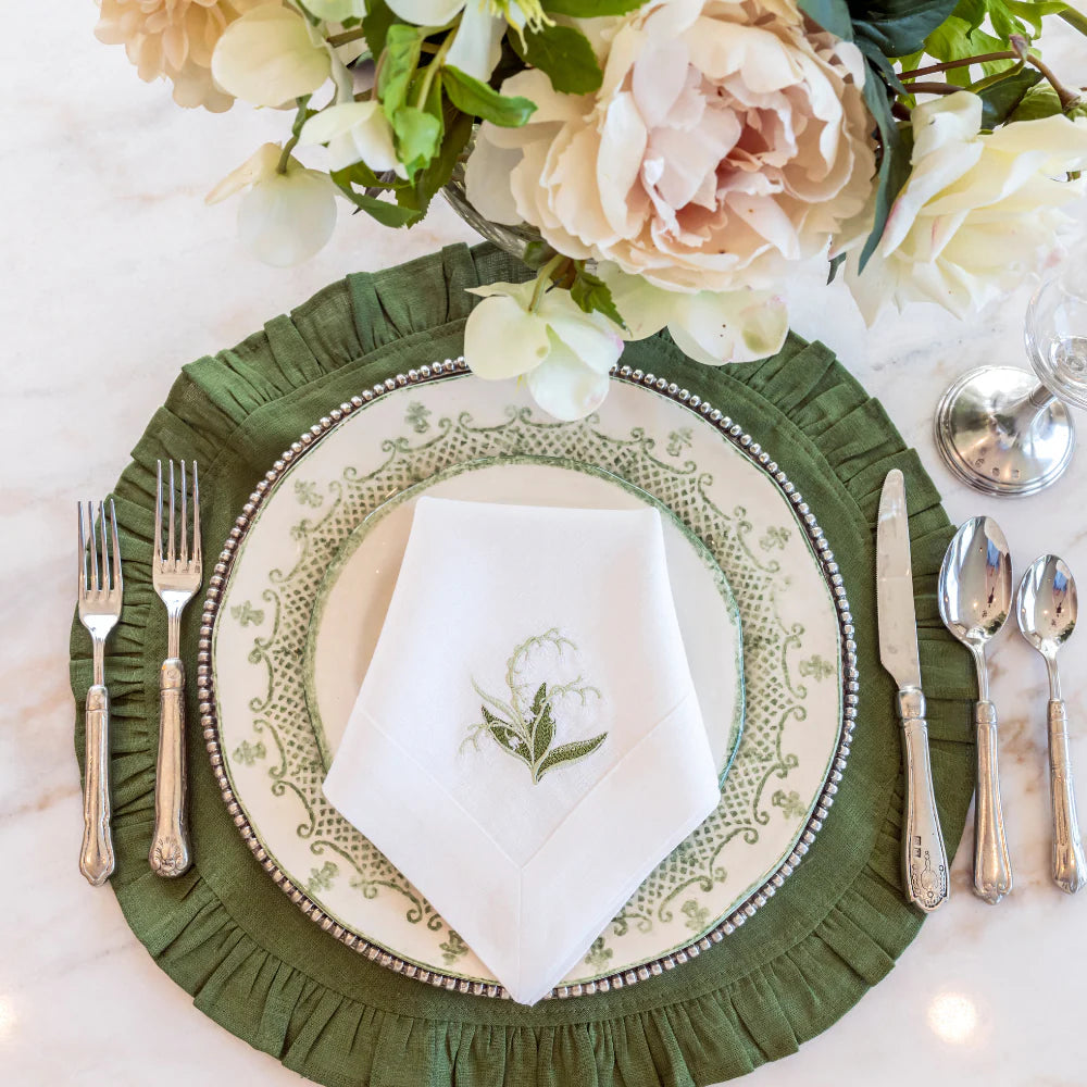 Burano Green Dinner Plate