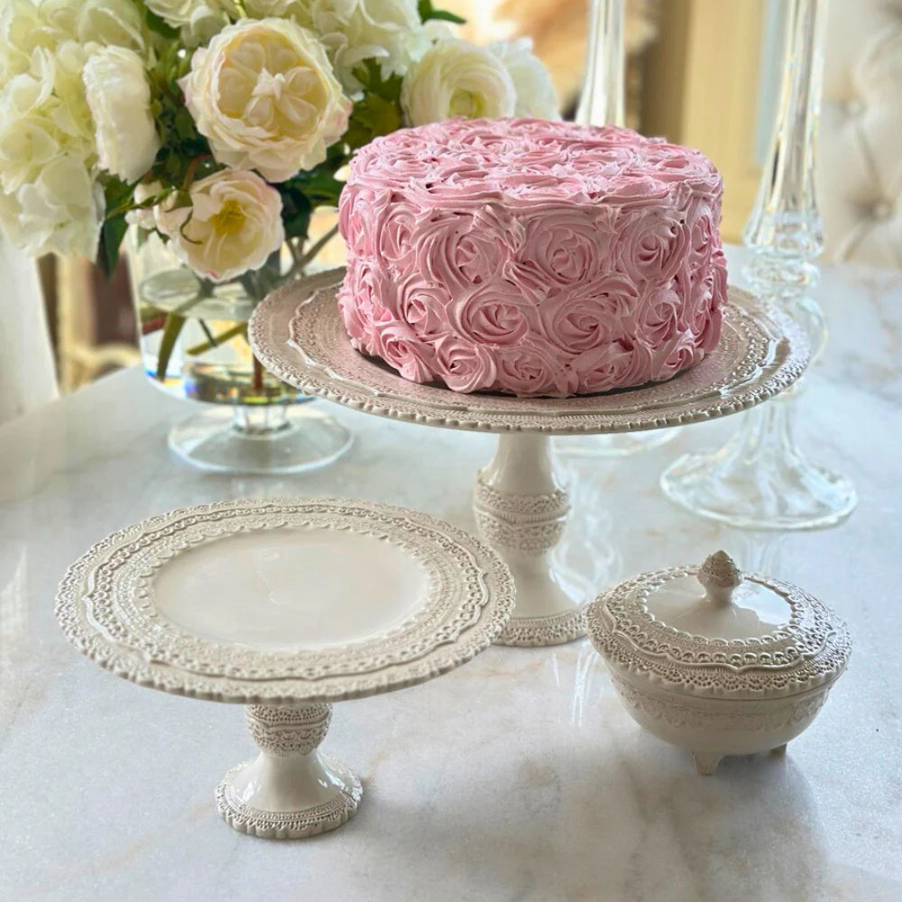 Finezza Cream Cake Stand - Small