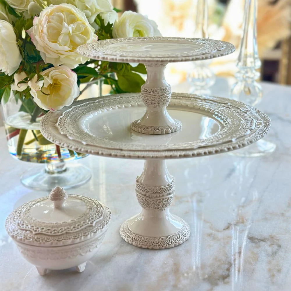 Finezza Cream Cake Stand - Small