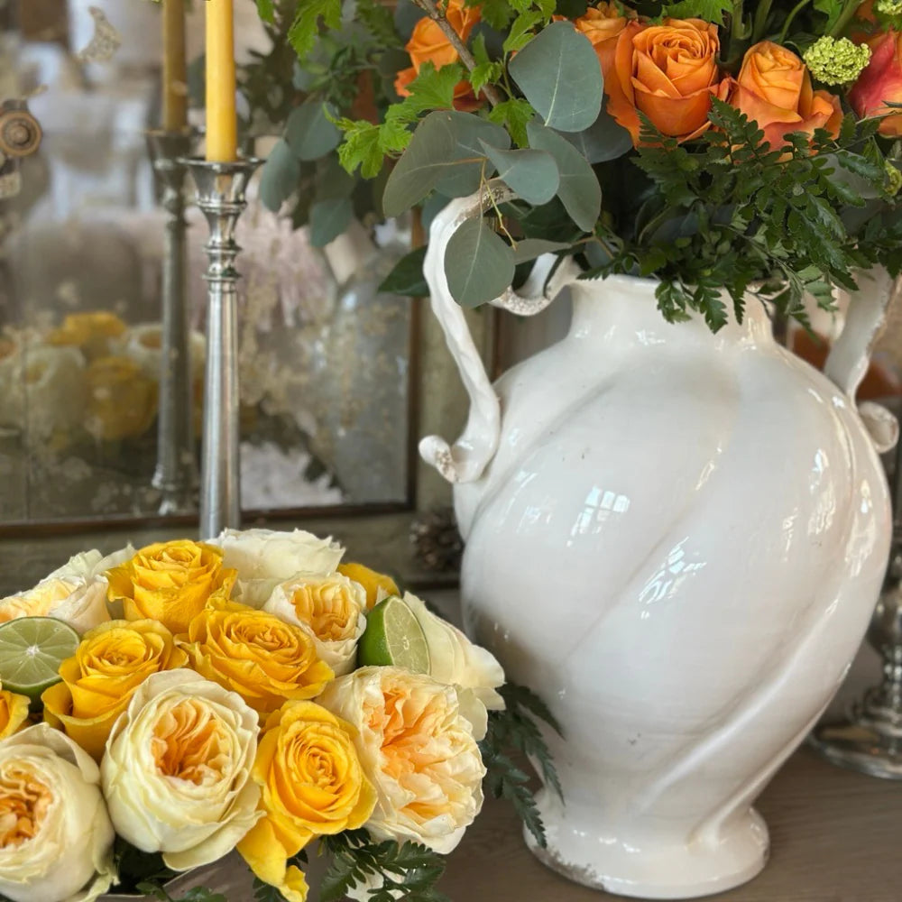 Scavo Twist Urn - Cream