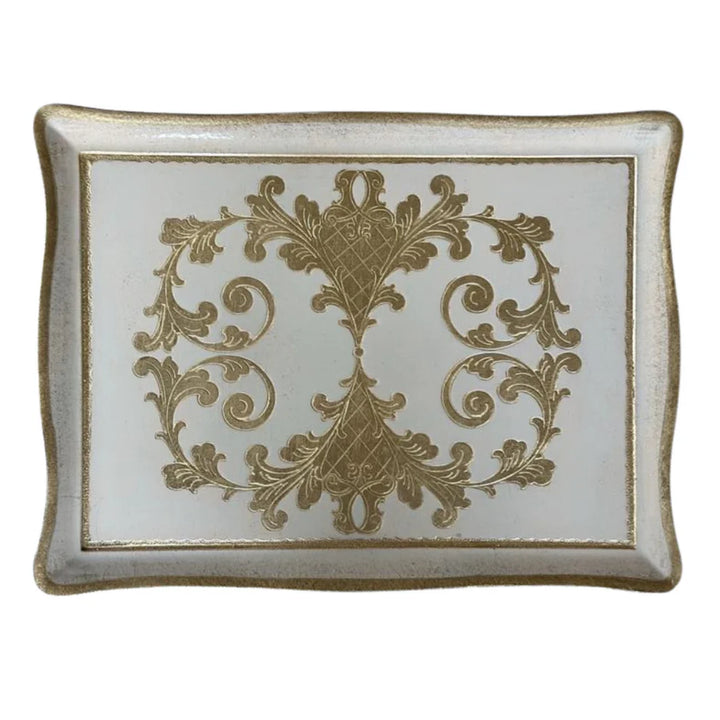 Florentino Baroque Rectangular Tray - Taupe