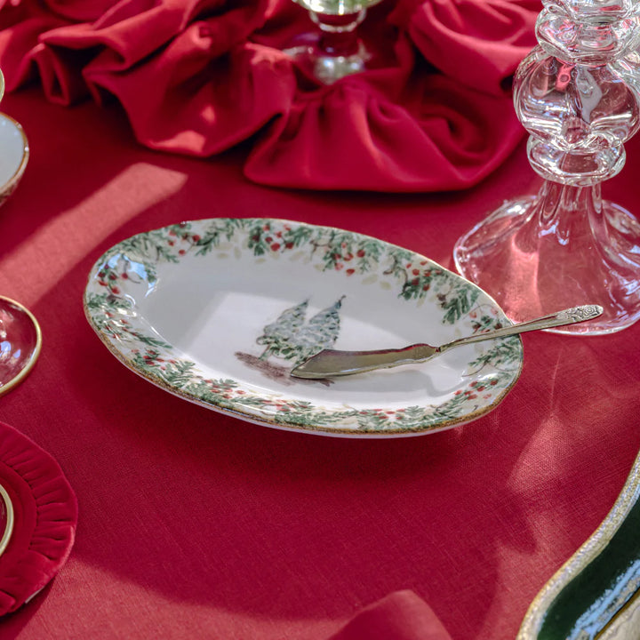 Natale Small Oval Tray