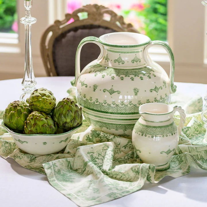 Burano Green Round 2-Handled Amphora
