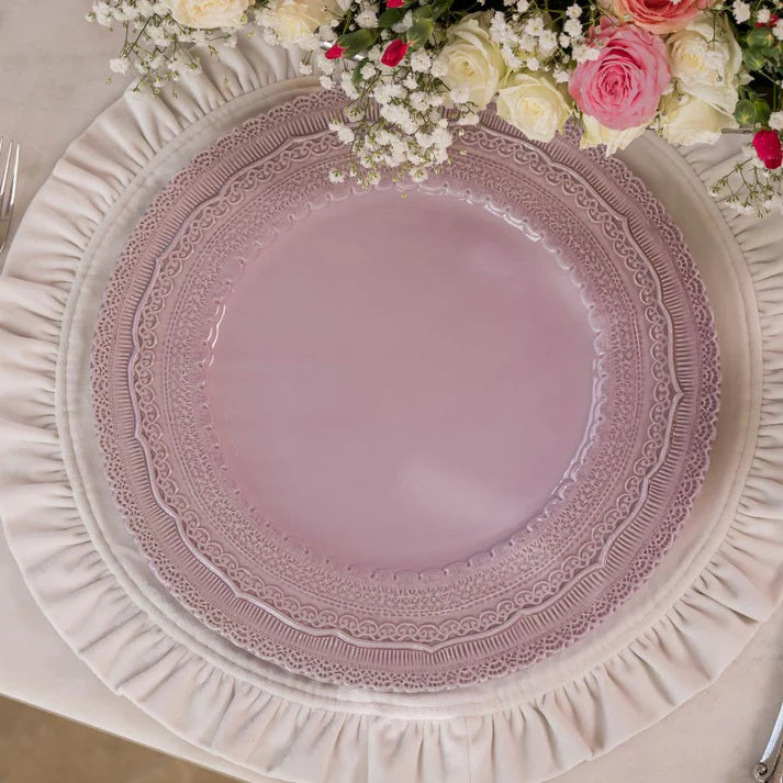 Finezza Rosa Pink Charger