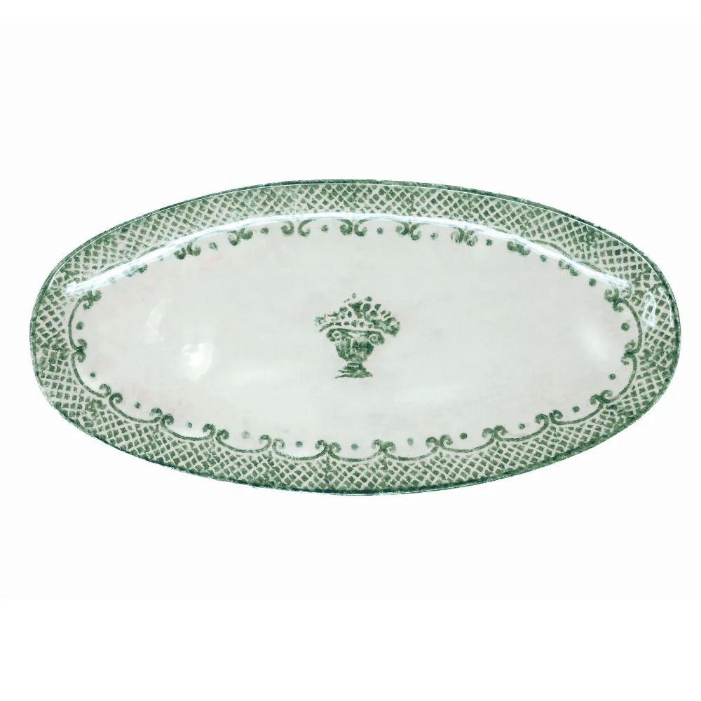 Burano Green Oval Platter