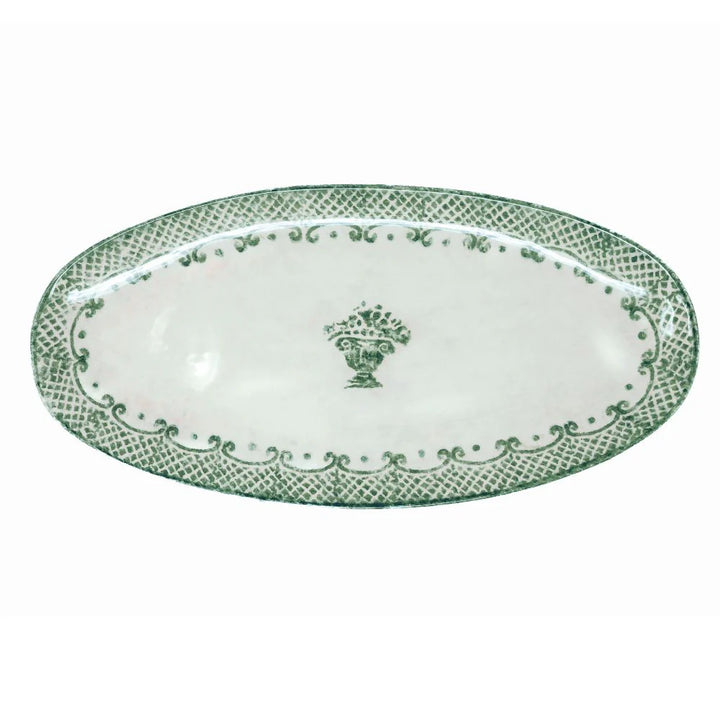 Burano Green Oval Platter