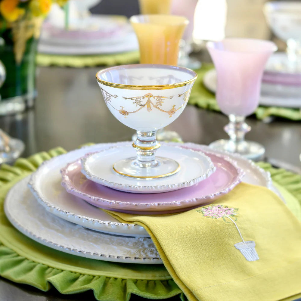Rialto Borghese with Gold Compote - White