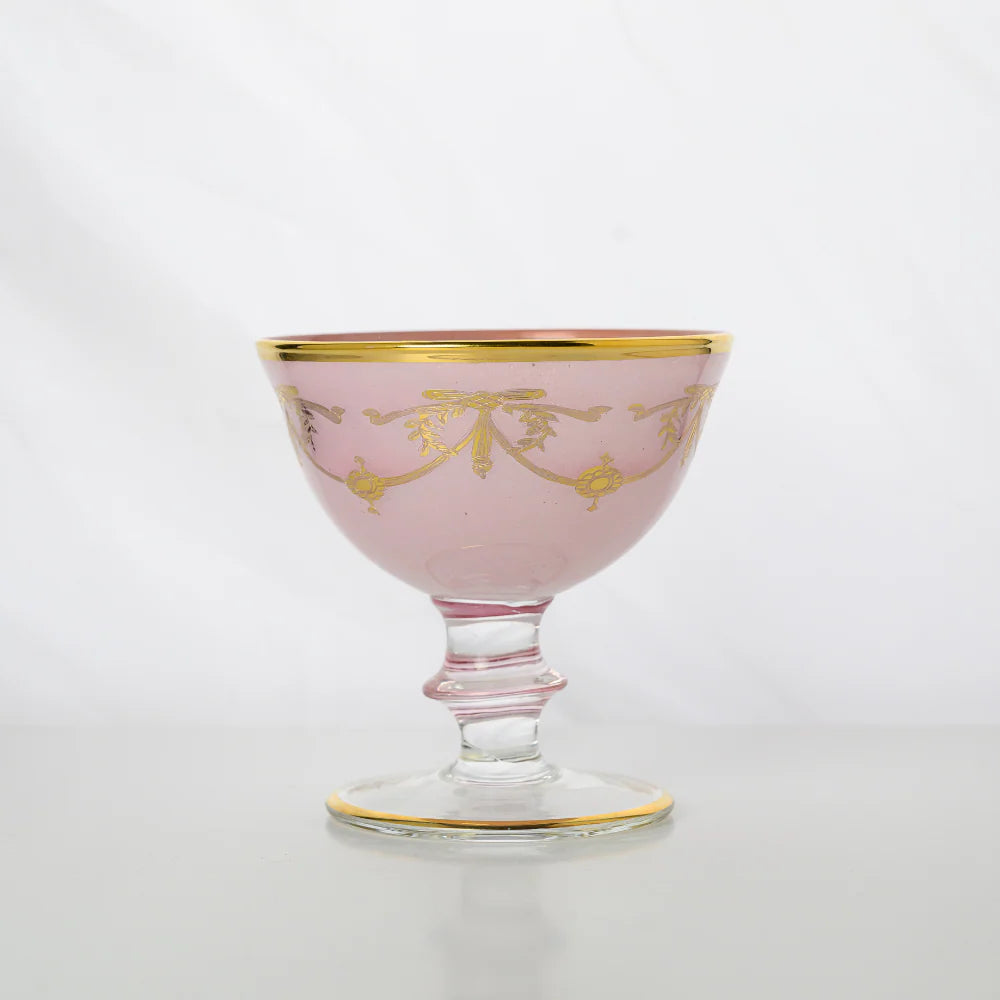 Rialto Borghese with Gold Compote - Pink
