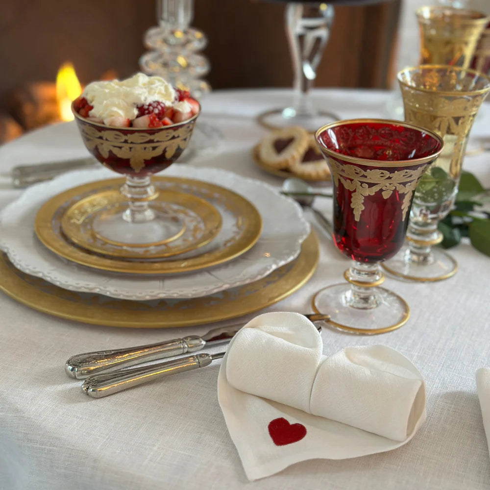 Vetro Gold Red Compote